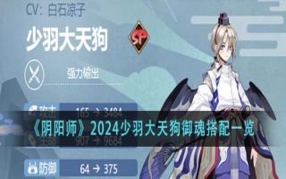 阴阳师少羽大天狗御魂怎么搭配-《阴阳师》2024少羽大天狗御魂搭配一览